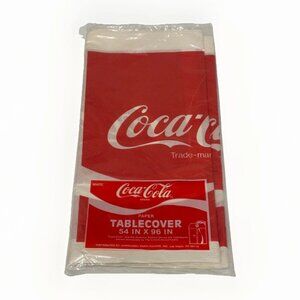 Vintage Coca-Cola Paper Tablecover 54x96 NEW Sealed Coke Party Décor Crawfish